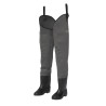 Dam Dryzone Neoprene HIP WADER BOOTFOOT 9/10 44/45 9/10 66CM 81CM GREY/BLACK 95CM