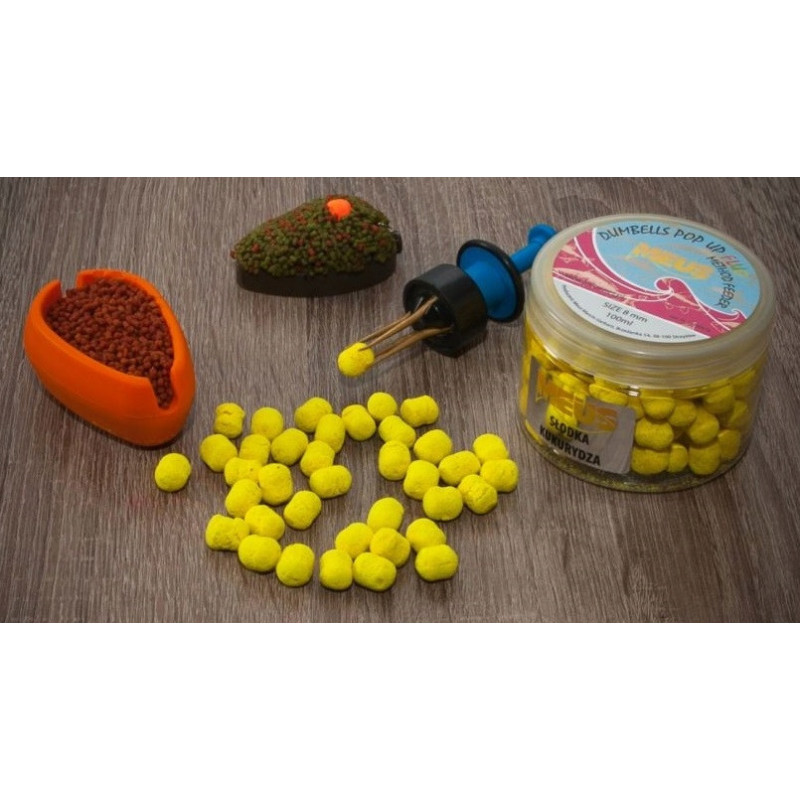 Dumbels Fluo Pop Up 8mm Meus Wanilia 45g Dumbels Fluo Pop Up 8mm Meus Wanilia 45g