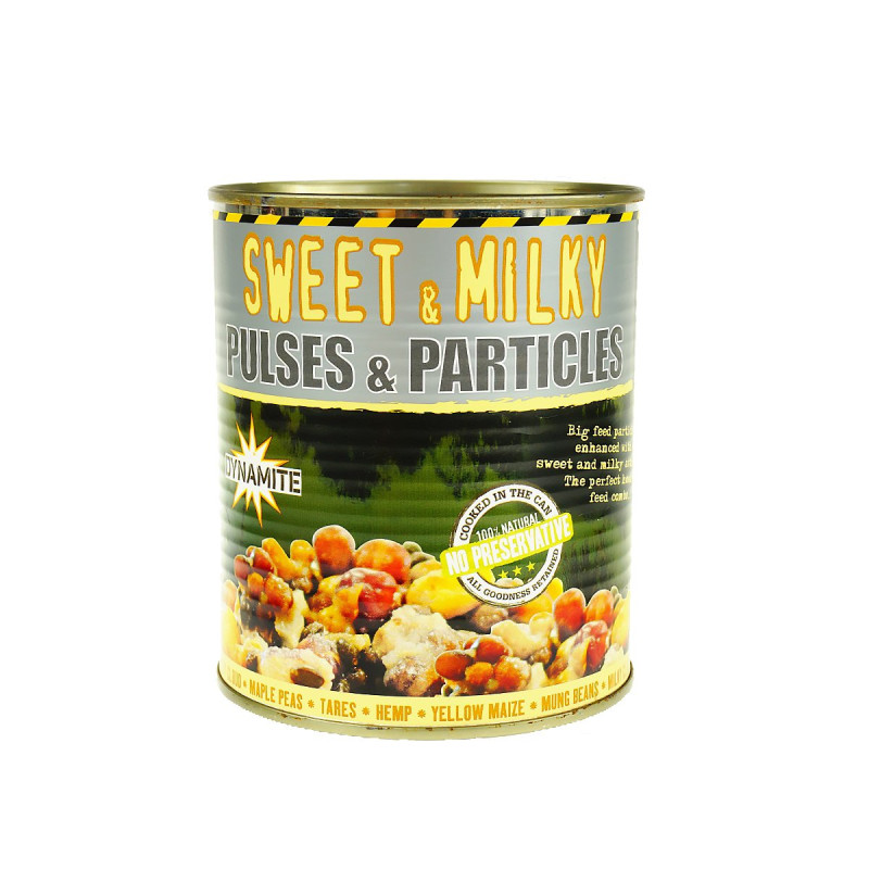 DYNAMITE BAITS FRENZIED SWEET & MILKY PULSES & PARTICLES 700G ADY041285