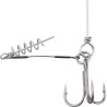 Dozbrojka z korkociągiem DRAGON - A.F.W. - kotw.no.2/0 8 cm 1 x 7 Surflon 27 kg czarny 2 szt.
