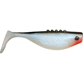 DRAGON V-LURES Fatty 5"/12.5cm 2pcs./bag PEARL BS/BLACK red