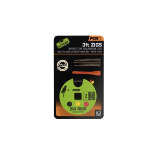 Fox Edges Zig Rig 8 - 12lb 12ft x 3