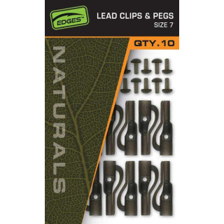 Fox Naturals Size 7 Lead Clips & pegs