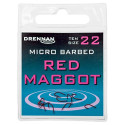 Haczyk Drennan Red MAGGOT MICRO BARBED NR.22 HSRMGM022 Haczyk Drennan Red MAGGOT MICRO BARBED NR.22 HSRMGM022