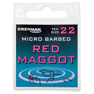 Haczyk Drennan Red MAGGOT MICRO BARBED NR.22 HSRMGM022