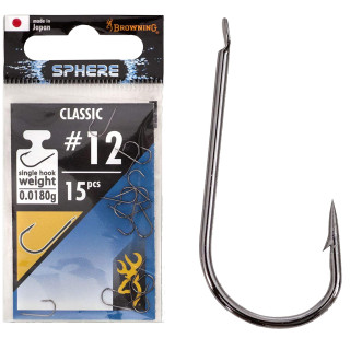 Haczyk Browning Sphere CLASSIC NR.12 CZARNY NIKIEL 4794012 / 15szt.