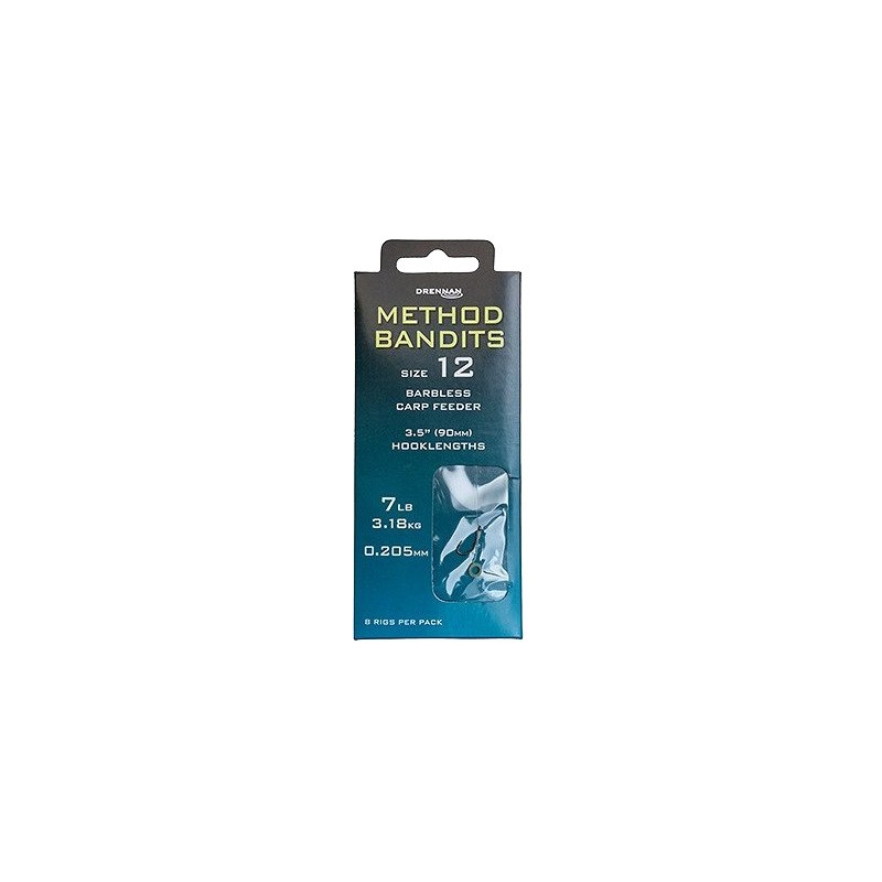 Haczyk Z Przyponem DRENNAN METHOD BANDITS BARBLESS CARP FEEDER NR.8 HNBCM008 Haczyk Z Przyponem DRENNAN METHOD BANDITS BARBLESS CARP FEEDER NR.8 HNBCM008