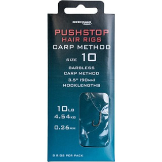 Haczyk Z Przyponem DRENNAN PUSHSTOP HAIR RIGS CARP METHOD NR.12 9CM HNQCMT012