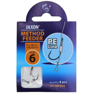Haczyk Wiązany Jaxon METHOD FEEDER NA PLECIONCE HY-MFR12