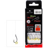 Haczyki Mikado Do METODY 10cm Z GUMKĄ-haczyk z zadziorem 8/0,25mm 8szt