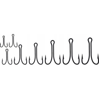 Jaxon HAKI SUMATO DOUBLE RYDER HOOKS-PODWÓJNE 4 Czarny NSB