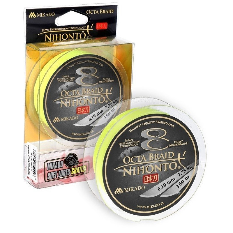 PLECIONKA NIHONTO OCTA BRAID 0,08 FLUO 150M PLECIONKA NIHONTO OCTA BRAID 0,08 FLUO 150M