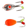 Mormyszka Mikado Ice BUG POMARAŃCZOWY-SREBRNY 4MM