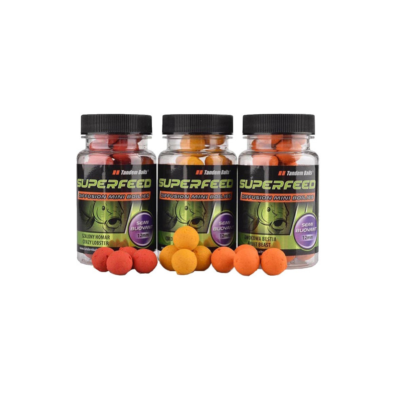 Superfeed Diffusion Mini BOILIES TANDEM BAITS 12MM/40G TRUSKAWKA KREMOWA 24561