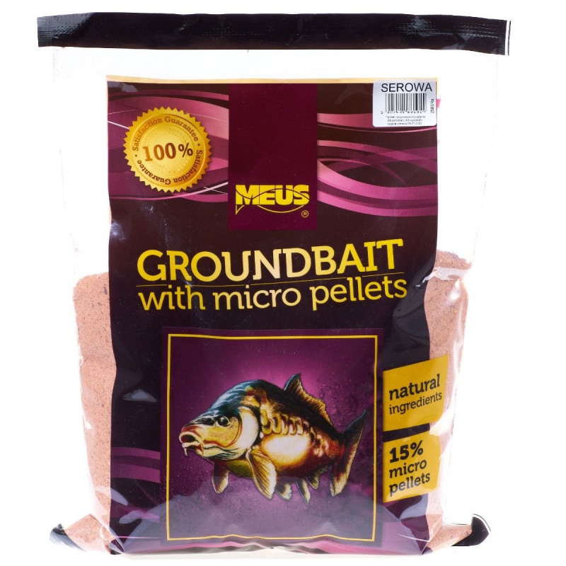 Meus Zanęta Z mikropelletem 2,5kg Karp Wanilia 2,5kg folia