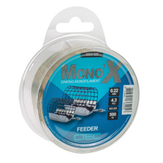 Line Spro Mono X FEEDER BROWN 0.28MM/6.5KG 400M
