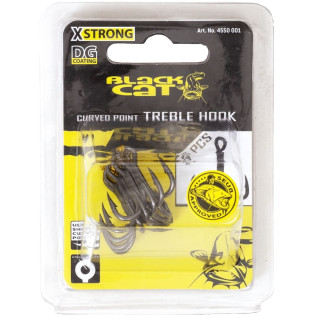 KOTWICA BLACK CAT CURVED POINT TREBLE HOOK NR.2/0 4550200