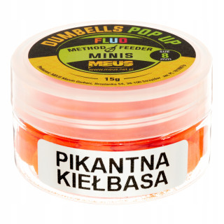 Meus Dumbells Fluo Pop Up 8mm MINIS Pikantna Kiełbasa 15g