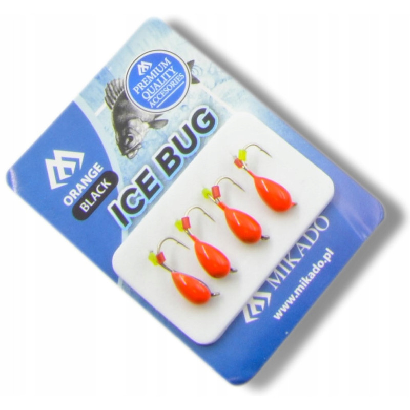 MORMYSZKA MIKADO ICE BUG POMARAŃCZOWY-CZARNY 4MM MORMYSZKA MIKADO ICE BUG POMARAŃCZOWY-CZARNY 4MM