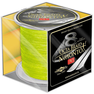Mikado PLECIONKA - NIHONTO OCTA BRAID - 0.10mm/7.75kg/300m - FLUO ŻÓŁTA - op.1szp.