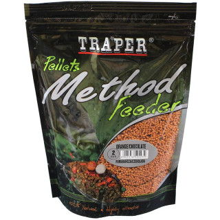 Pelet Traper Method FEEDER 2MM 0.5KG POMARAŃCZA/CZEKOLADA