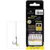 Przypon Method Feeder - Z GUMKĄ - hak z zadziorem nr 4 / plecionka: 0.16mm/10cm - op.8szt.