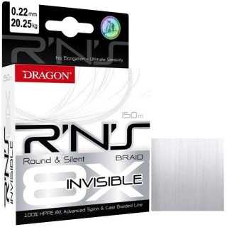 Plecionka DRAGON R'N'S 8X INVISIBLE 150 m 0.10 mm/7.65 kg przeźroczysta
