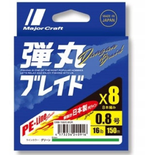 PLECIONKA VIVA MAJOR CRAFT DANGAN BRAID X8 150M 0,8 Green