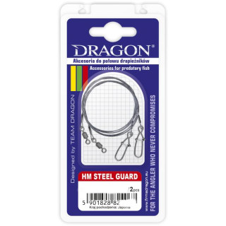Przypon Dragon Hm 1x7 nylon/steel/ Momoi 11kg STEEL GUARD 25cm 2 szt.