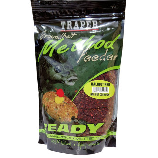 Zanęta Traper Method FEEDER READY 750G HALIBUT CZERWONY 00165
